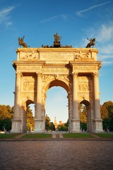 Fototapeta na wymiar Arch of Peace Milan