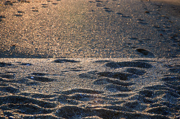 Sun in the sand texture