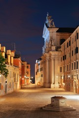 Venice court yard at night