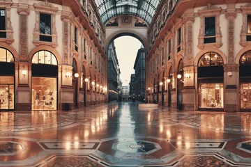 Deurstickers Galleria Vittorio Emanuele II interior © rabbit75_fot