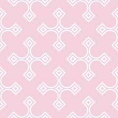 Geometric pattern for wallpapers. Pale pink seamless background