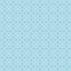 Geometric blue seamless pattern as background