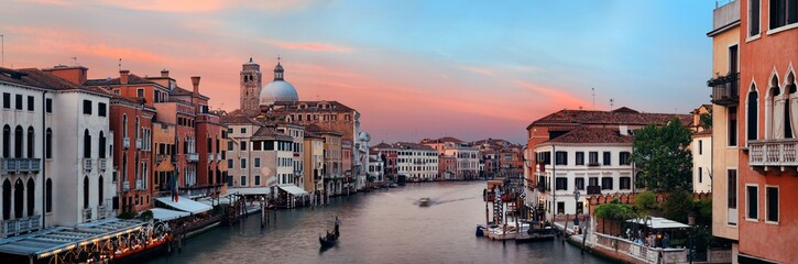 Venice grand canal sunset