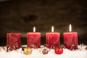 dritter advent im schnee