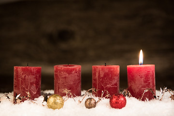 erster advent im schnee