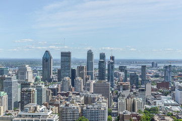 Fototapeta premium Montreal Skyline in summer, Canada