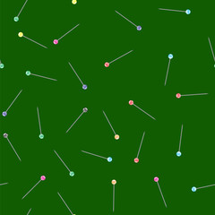 Colored Pin Seamless Pattern