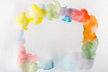 Abstract watercolor spots painted texture background