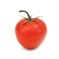 Ripe tomato isolated on white background