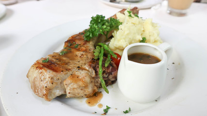 pork chop or grilled pork