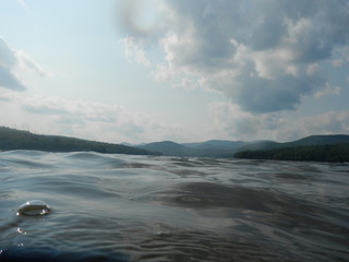 water, lake, mountains, perspective, wet, swim, sink, sky, clouds, background, beautiful, sea, Corinth, 