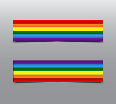 LGBT Pride Rainbow Stickers, Tag, Label, Card