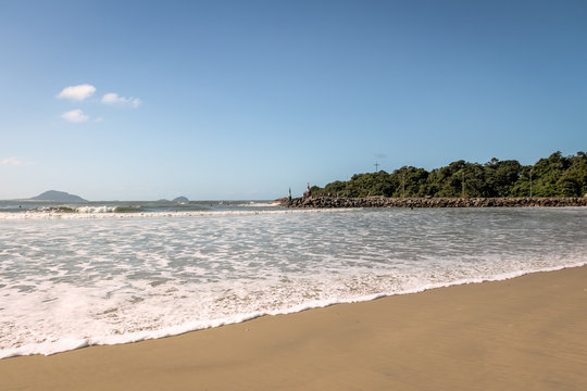 Beach of Barra da Lagoa area of Lagoa da Conceicao - Florianopolis, Santa Catarina, Brazil