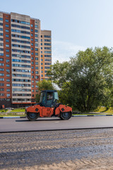 New asphalt laying