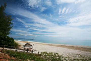 Tropical beach at Bang Saphan, Thai
