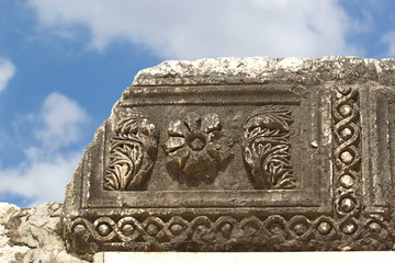 Capharnaum synagogue ruins
