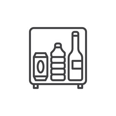 MIni bar line icon, outline vector sign, linear style pictogram isolated on white. Symbol, logo illustration. Editable stroke. Pixel perfect vector graphics