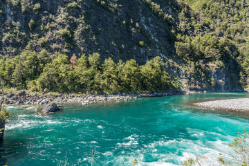 River near Volcano Osorno, Puerto Montt, Patagonia, Chile