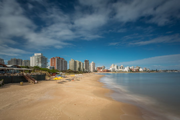 Coastal scenery in Punta del Este, Uruguay