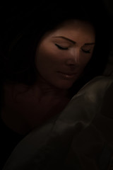 Fototapeta premium Woman in bed