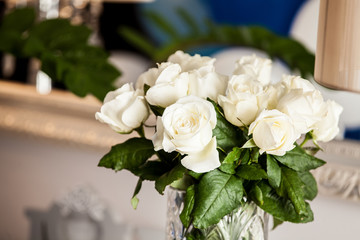 white roses