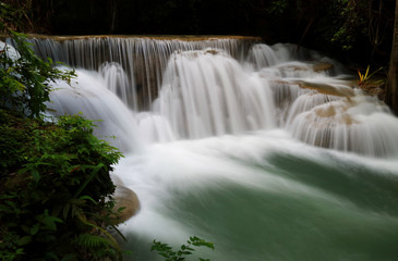 waterfall huay mae khamin in Kanchanaburi province,Thailand