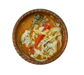 Romanian chicken soup