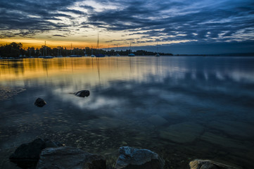 Morgenstimmung im Sommer Bodensee Sonnenaufgang