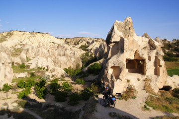 Typical landscape of Cappadocia. Goreme Valley, Turkey.
