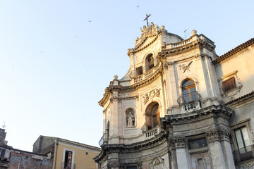 Fototapeta na wymiar Church in Catania, Italy