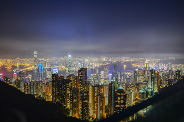 Fototapeta premium Panorama of Hong Kong city