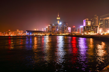 Fototapeta na wymiar Panorama of Hong Kong city