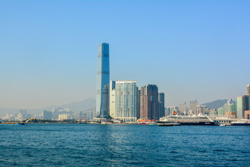 Fototapeta na wymiar Hong Kong city in Asia
