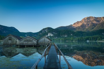 Weg zum Bootshaus Kochelsee