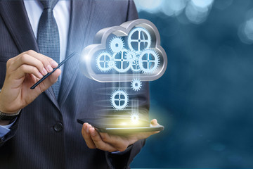 Setup data transfer from the cloud to the mobile computer .