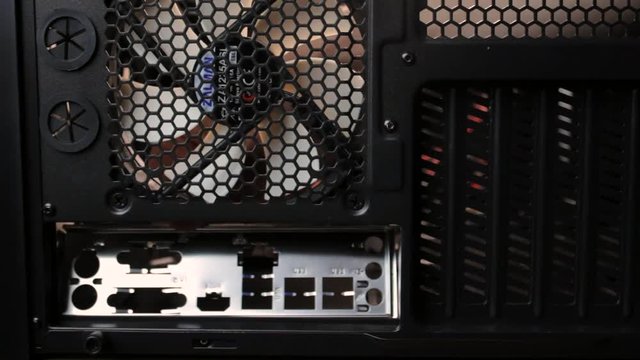 Installing a new motherboard into the computer case