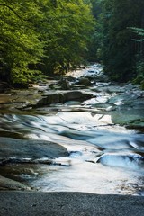 Small mountain river, Czech republic, Giant mountains, river Mumlava.