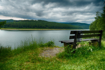 park, lake, silent long exposure