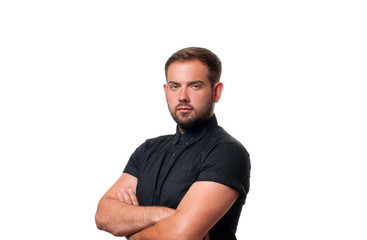 Business man on white background