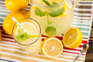 Jar of lemonade