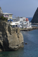 Naklejka premium Ischia; S.Angelo, typical cliff