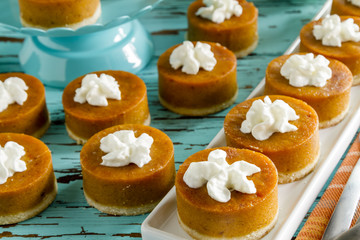 Mini Pumpkin Pies for Holiday Celebrations