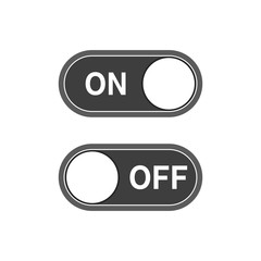 On and Off Switches icon. Vector illustration