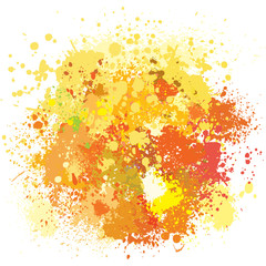 Color background of paint splashes