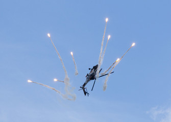 Flares from chopper