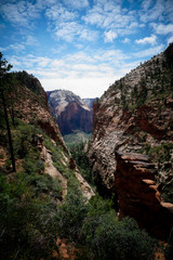 Fototapeta premium Canyon Framed Mountain Zion 