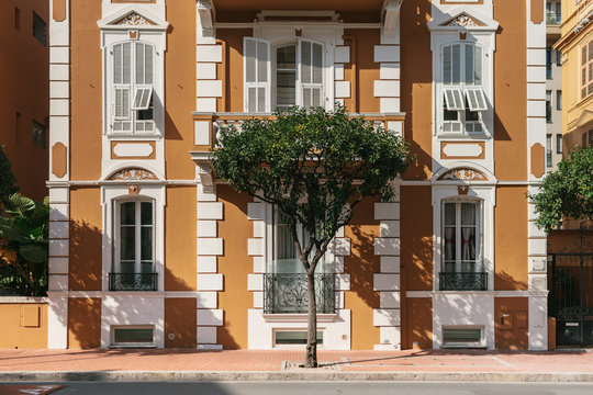 Colorful buildings in the Monte Carlo, Monaco