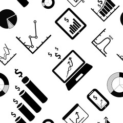 Infographic seamless background