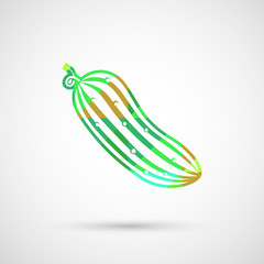 ripe cucumber icon