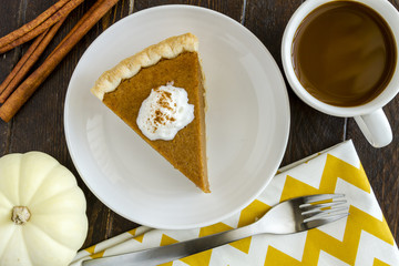 Homemade Pumpkin Pie Slices